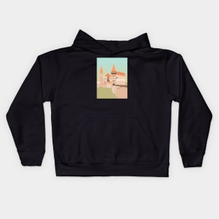 Corvin Castle, Hunedoara, Romania Kids Hoodie